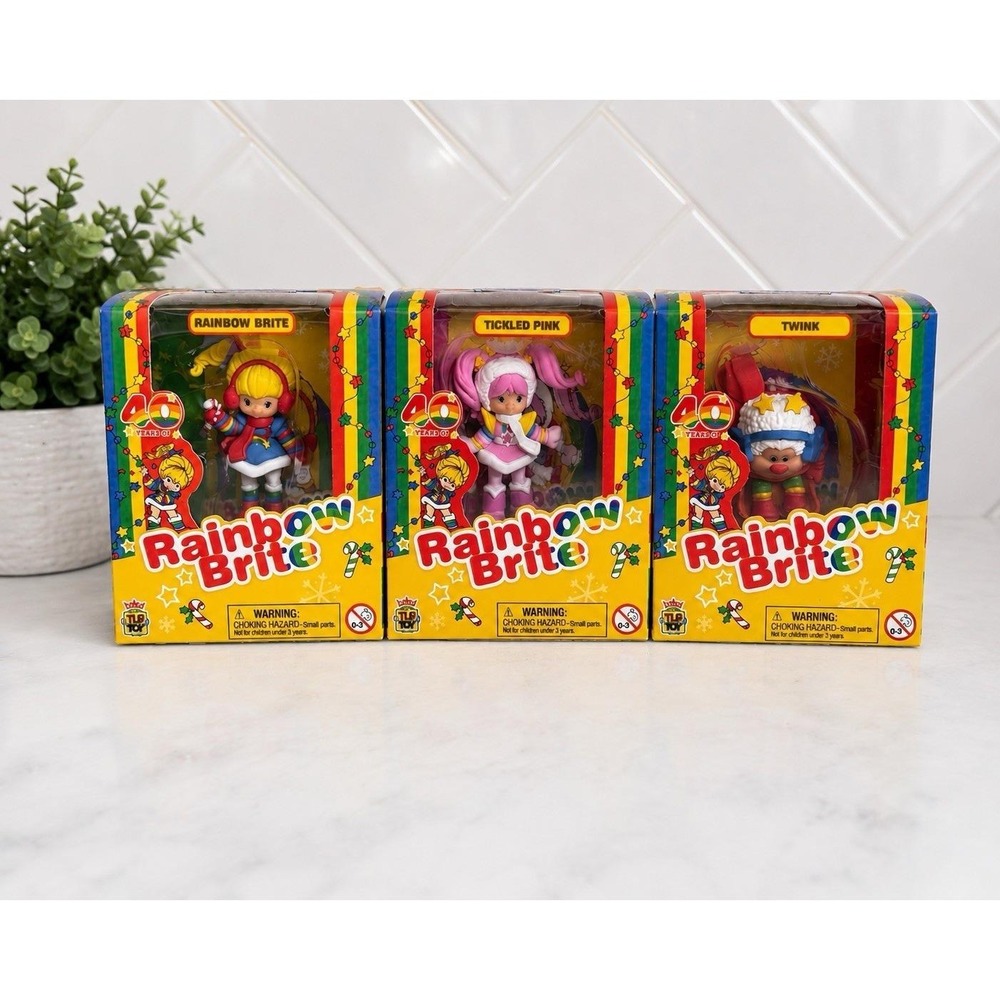 Rainbow Brite 40th Anniversary Mini Figure Set TLS Toy NIB 3 Pack